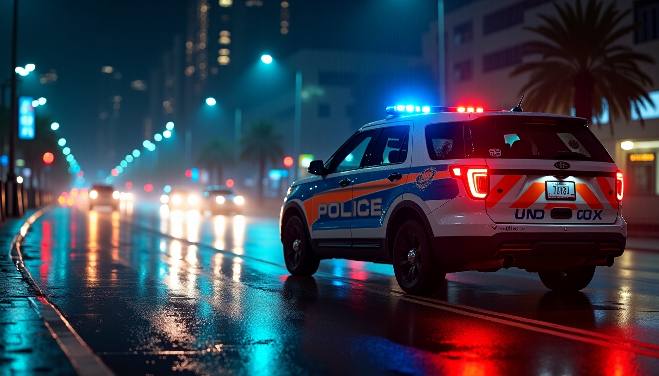 Dubai police rain warning
